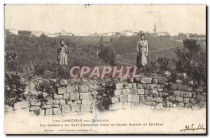 Old Postcard Langoiran Bordeaux near Vue Generale Du Haut Langoiran taking th...