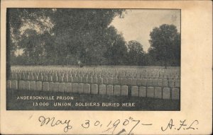 Andersonville Georgia GA Prison Cemetery 13000 Union Soldiers Graves Civil War