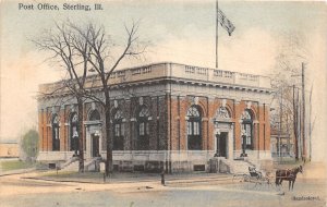 J58/ Sterling Illinois Postcard c1910 U.S. Post Office Building 81