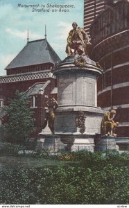 STRATFORD-ON-AVON, Warwickshire, England, UK , 1906 ; Monument to Shakespeare