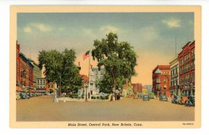 CT - New Britain. Main Street, Central Park