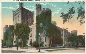 Buffalo New York, 74th Regiment Armory Bldg. Historic Landmark Vintage Postcard