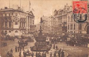 uk30940 piccadilly circus london real photo uk