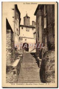 Strings - Staircase Pater Noster - Old Postcard