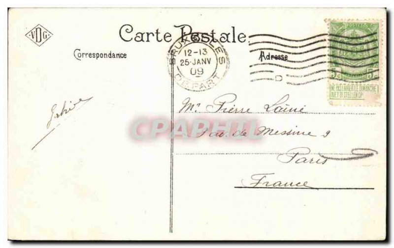 Old Postcard Brussels Courthouse