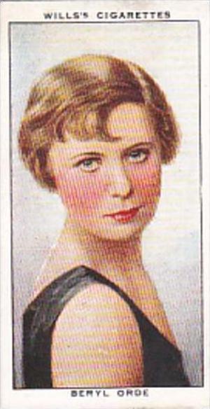 Wills Cigarette Card Radio Celebrities No 32 Beryl Orde