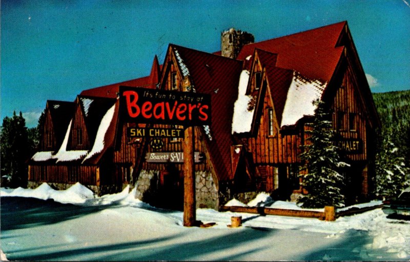 Colorado Winter Park Beavers Ski Chalet 1968