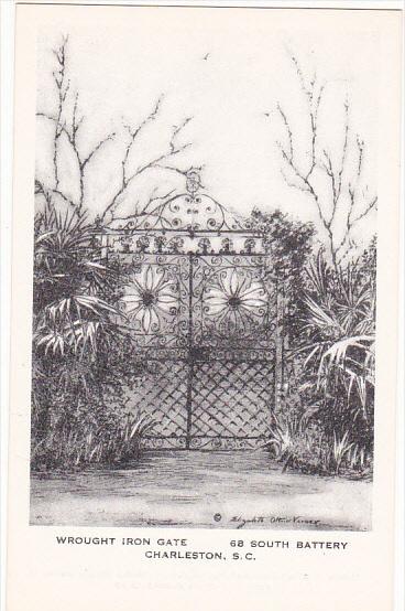 Wrought Iron Gate by Elizabeth O'Neill Verner Charleston South Carolina Artvue