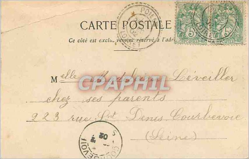 Postcard Old Gien Vue Generale (map 1900)