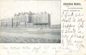 POULTON LE FYLDE LANCASHIRE ENGLAND~CLEVELEYS HYDRO~1905 ADVERTISING POSTCARD
