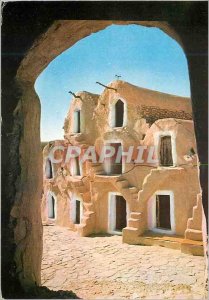 Postcard Modern South Tunisia Ksar Haddara access to Ghorfas