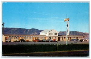 c1960's Lake View Motel And Restaurant Soda Springs Idaho ID Signage Postcard