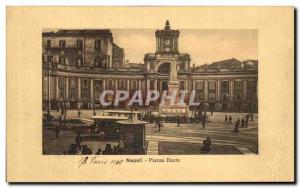 Postcard Old Napoll Piazza Dante