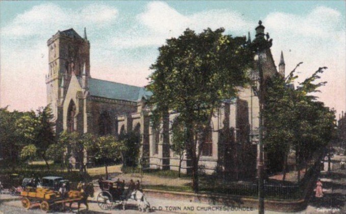 Church Old Town Scene With Churches Dundee England