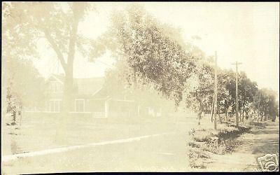 Hull, Iowa, Residence Scene (1910) RPPC