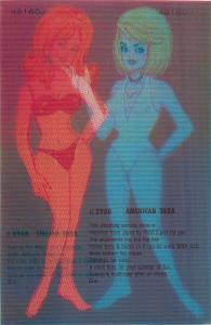 Amazing miracle 3D post card Fiorucci 1987 Italian vs American Tara fashion