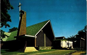Vtg Springdale Connecticut CT Emmenual Episcopal Church Postcard