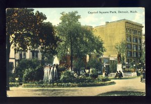 Detroit, Michigan/MI Postcard, Capitol Square Park