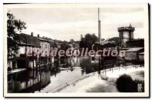 Postcard Old Ligny En Barrois The Tower And The Banks Of I'Ornain