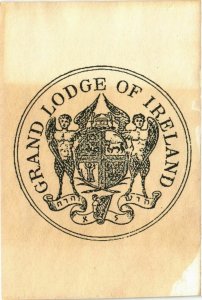 CPM Grand Lodge of Ireland herald FREEMASONRY (860805)