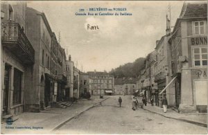 CPA BRUYERES-en-VOSGES - Grande rue et carrefour (153524)