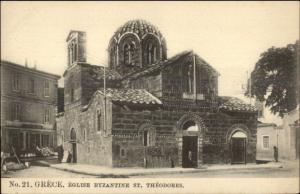 Greece Eglise Byzantine St. Theodores c1910 Postcard
