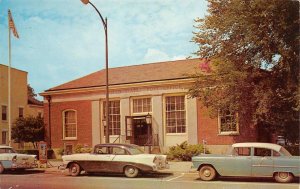 Brockport, NY New York  POST OFFICE 50'S Cars SWEDEN~CLARKSON Monroe Co Postcard