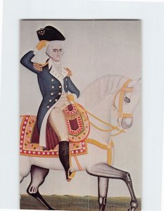 Postcard General Washington on a White Charger Painting