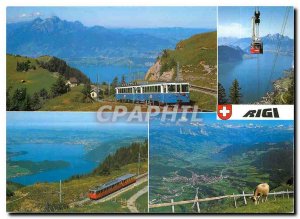 Postcard Modern Ausblick vom Rigi Rigi und auf Zuger Lauerzersee Vierwaldstre...