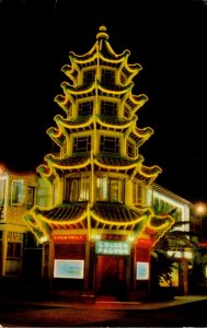 California Los Angeles Chinatown Golden Pagoda Chinese Restaurant