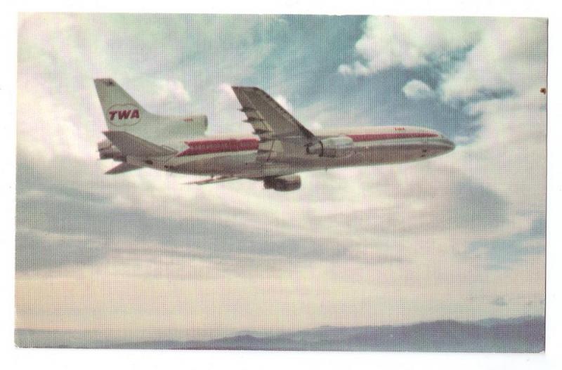 TWA L-1011 Vintage Postcard