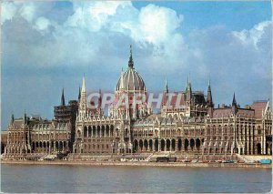 Modern Postcard Budapest parliament (19 th c)