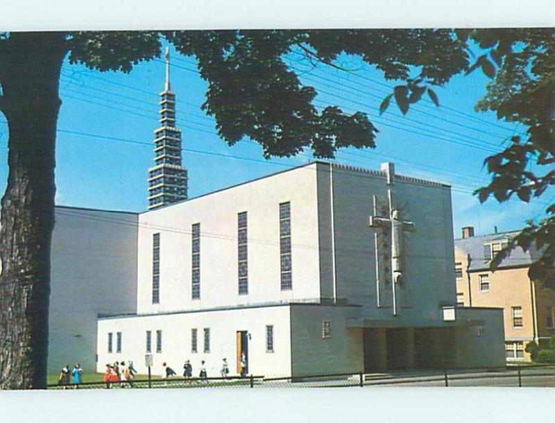 Pre-1980 CHURCH SCENE Franklin New Hampshire NH hs7604