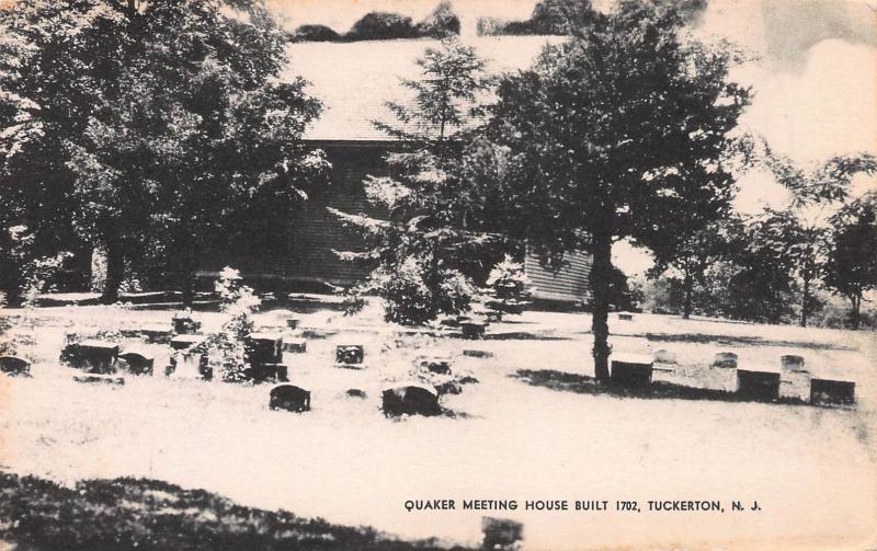 Quaker Meeting House Built in 1702, Tuckerton, N.J., , Early Postcard, Unused