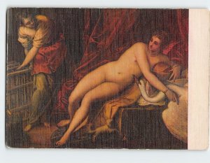 Postcard Leda By Tintoretto, Uffizi Gallery, Florence, Italy