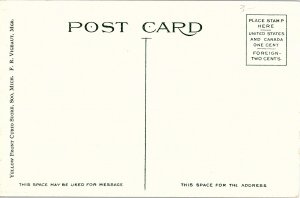 Postcard BOAT SCENE Sault Ste. Marie Michigan MI AI4522