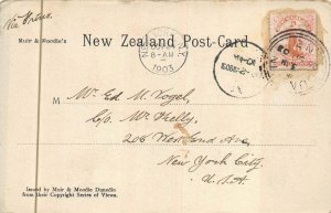 GRAND HOTEL HIGH & PRINCES STREETS DUNEDIN NEW ZEALAND POSTCARD EXCHANGE 1903