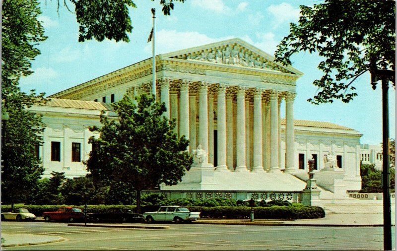 US Supreme Court Postcard VTG UNP Vintage Unused Old Car  