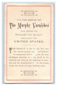 1880s Folder Card Murphy Varnishes American Bank Note Co. John F Box Dealer P139