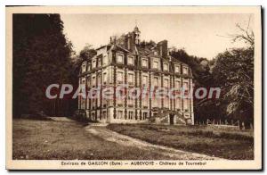 Old Postcard Gaillon Aubevoye Chateau De Tournebut