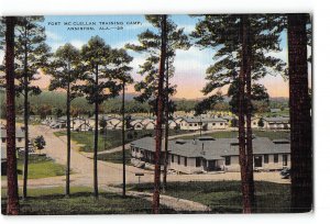 Anniston Alabama AL Postcard 1930-1950 Fort McClellan Training Camp