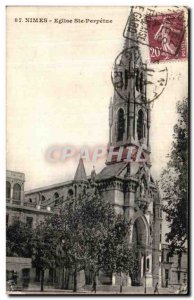 Old Postcard Nimes Church St. Perpetua