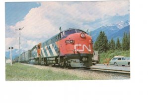 Canadian National Railway Freight Train, Red Pass,  Manitoba