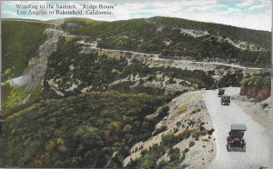 Winding to the summit ridge route between los angeles and bakersfield