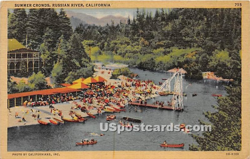 Summer Crowds, Russian River - MIsc, CA