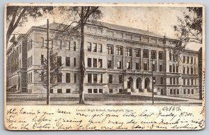Springfield Massachusetts~Central High School~3 Arched Entrances~1908 UDB PC