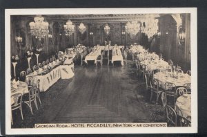 America Postcard - Georgian Room, Hotel Piccadilly, New York    RS16031