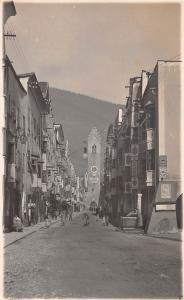 VIPITENO STERZING ITALY STREET VIEW TO CLOCK TOWER PHOTO POSTCARD c1910s