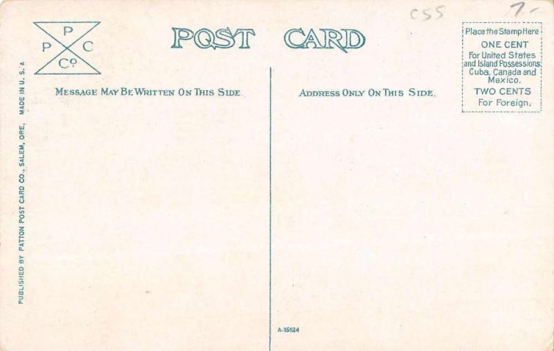 Salem Oregon Hotel Marion Lobby Interior Antique Postcard K31876