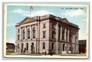 Vintage 1910's Postcard Post Office Building in Ogden Utah